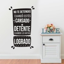 Vinilos de fases no te detengas