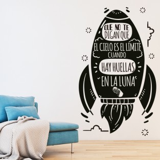 Vinilos de frases que no te digan que el cielo es el límite Vinilos de frases que no te digan que el cielo es el límite
