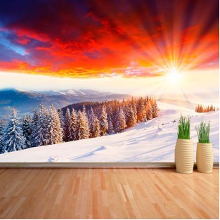 Fotomural Atardecer Invierno