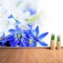 Fotomural Flores azules