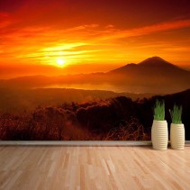 Fotomural Amanecer en las montañas