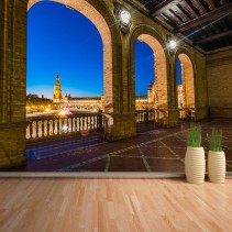 Fotomural Plaza España Sevilla interior