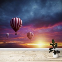 Fotomural Globos al amanecer