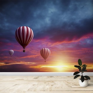 Fotomural Globos al amanecer Fotomural Globos al amanecer