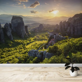 Fotomural Atardecer en Meteora