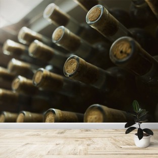 Fotomural Botellas de vino Fotomural Botellas de vino