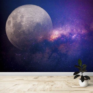 Fotomural Luna Vía Láctea Fotomural Luna Vía Láctea