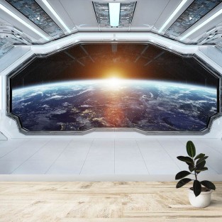 Fotomural Interior Nave espacial