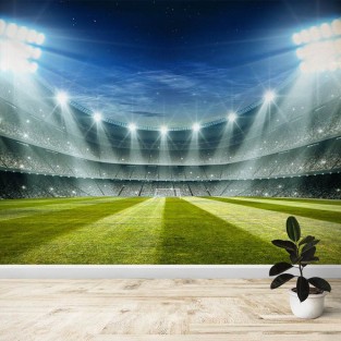 Fotomural Campo fútbol Noche Fotomural Campo fútbol Noche