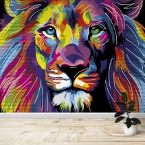 Fotomural Leon Colores