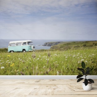 Fotomural Kombi con Flores