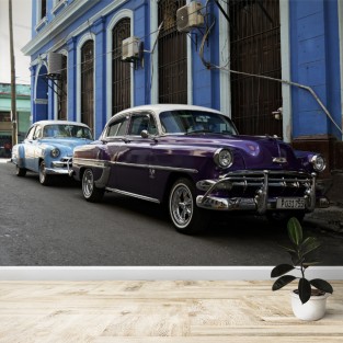 Fotomural Coches Cuba