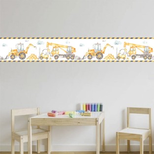 Cenefa Infantil Construcción