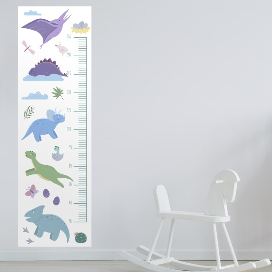 Medidor Infantil Dinosaurios (Medida: 44 x 144 cm)