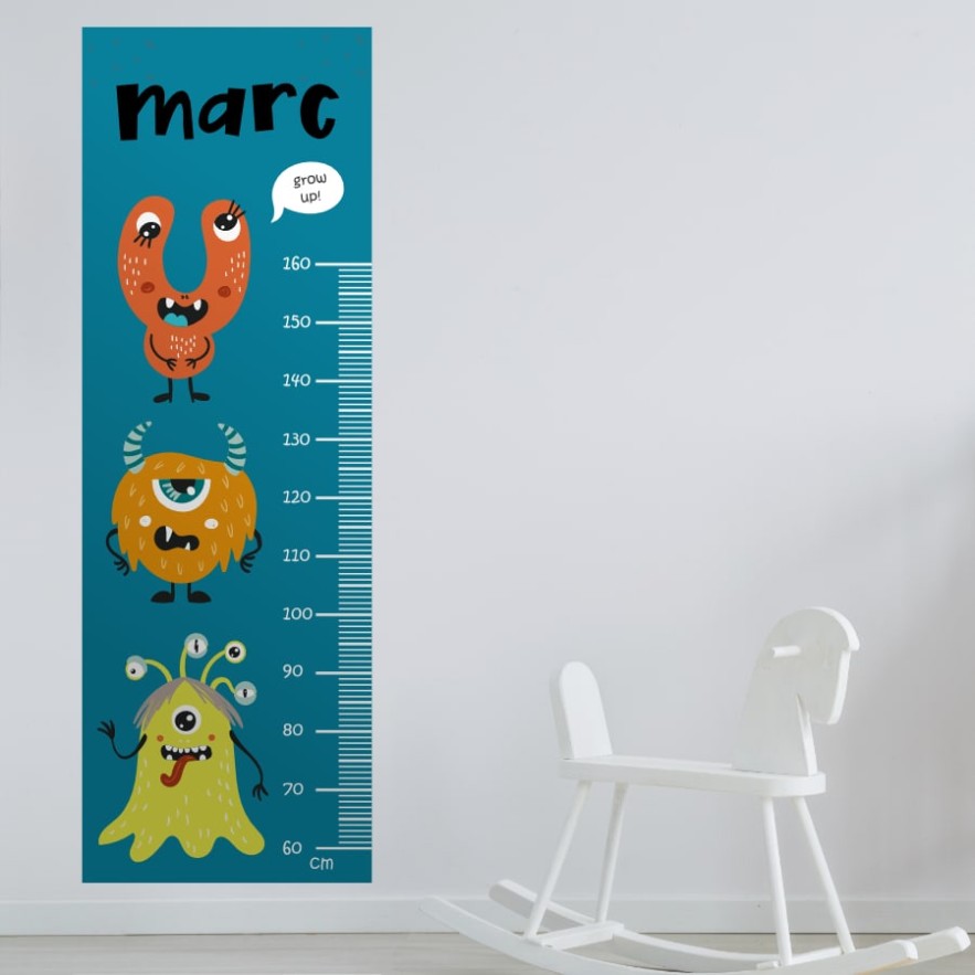 Medidores Infantiles Monstruos (Medida: 49 x 145 cm)