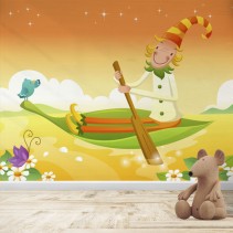 Fotomural Infantil Duende remando