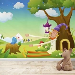 Fotomural Infantil Duende bajo el árbol