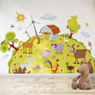 Fotomural Infantil Granja