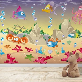 Fotomural Infantil Bajo el mar 2
