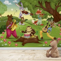 Fotomural Infantil Animales musicales