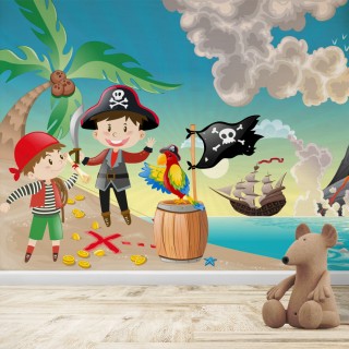 Fotomural Infantil Piratas 2