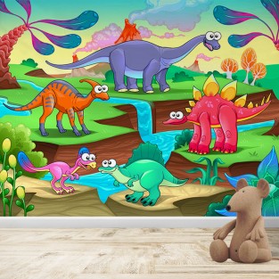 Fotomural Infantil Dinosaurios