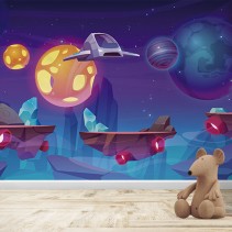 Fotomural Infantil Nave espacial