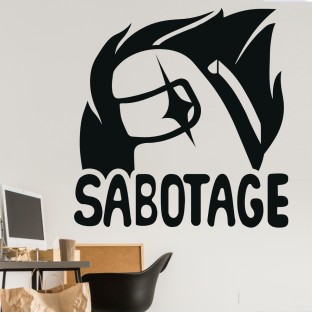 Vinilos decorativos among us sabotage