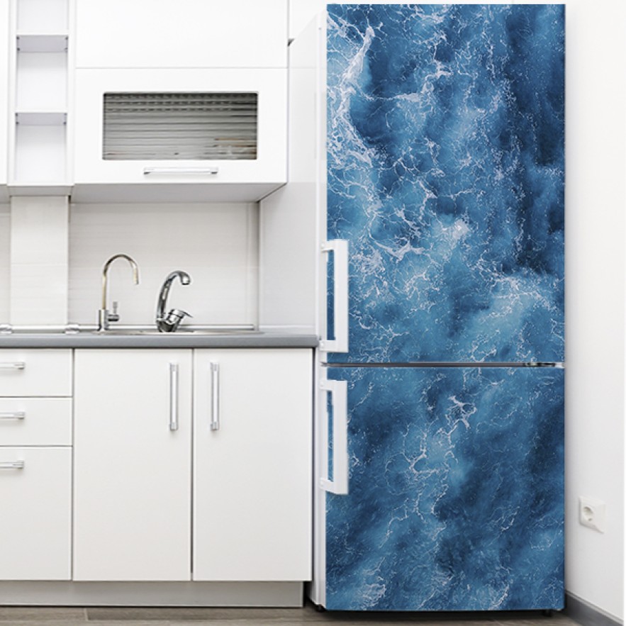 Vinilo para nevera olas océano