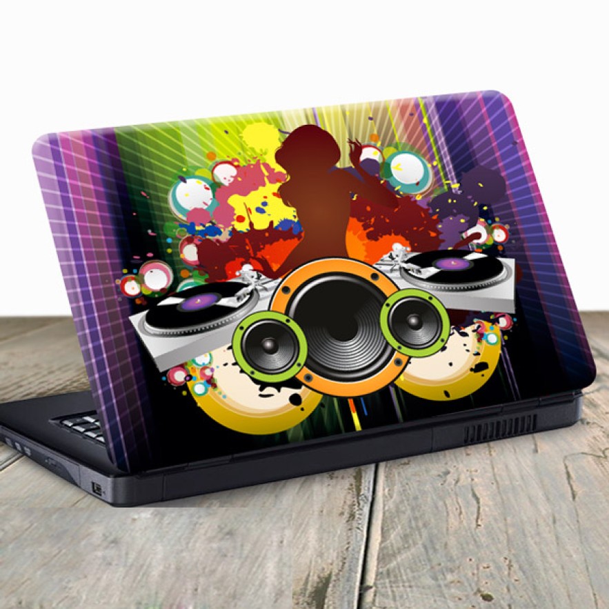 Vinilo para portátil DJ
