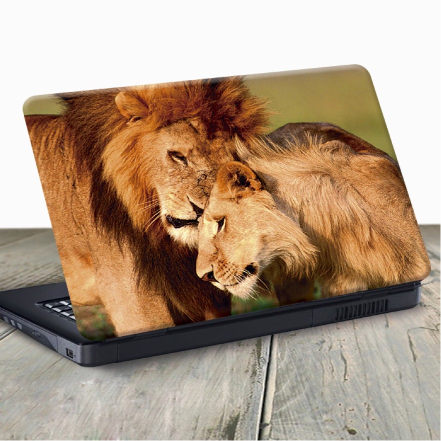 Vinilo para portátil leones