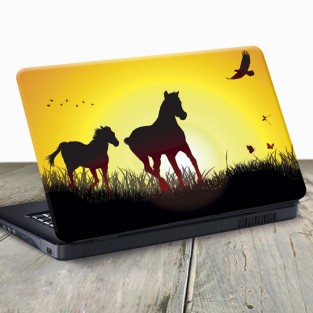 Vinilo para portátil caballos