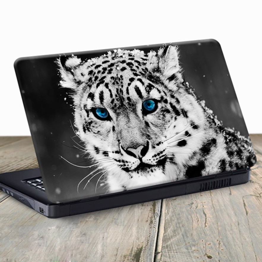 Vinilo para portátil tigre blanco