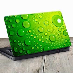 Vinilo para portátil gotas verdes Vinilo para portátil gotas verdes