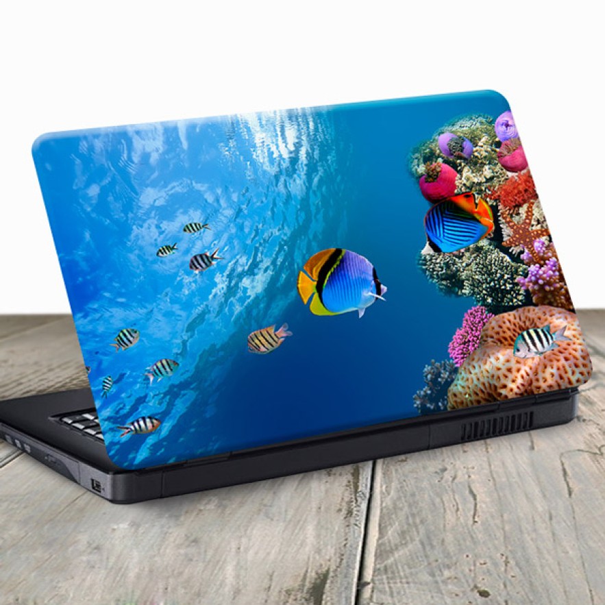Vinilo para portátil peces