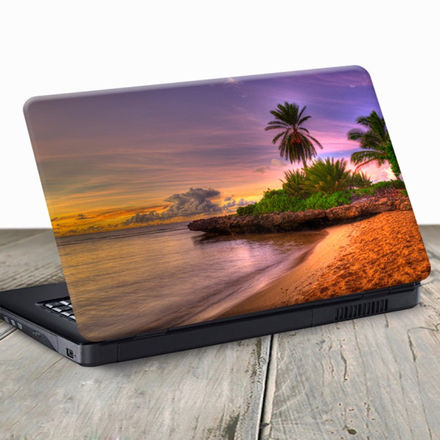 Vinilo para portátil playa