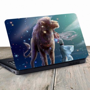 Vinilo para portátil signo zodiaco leo