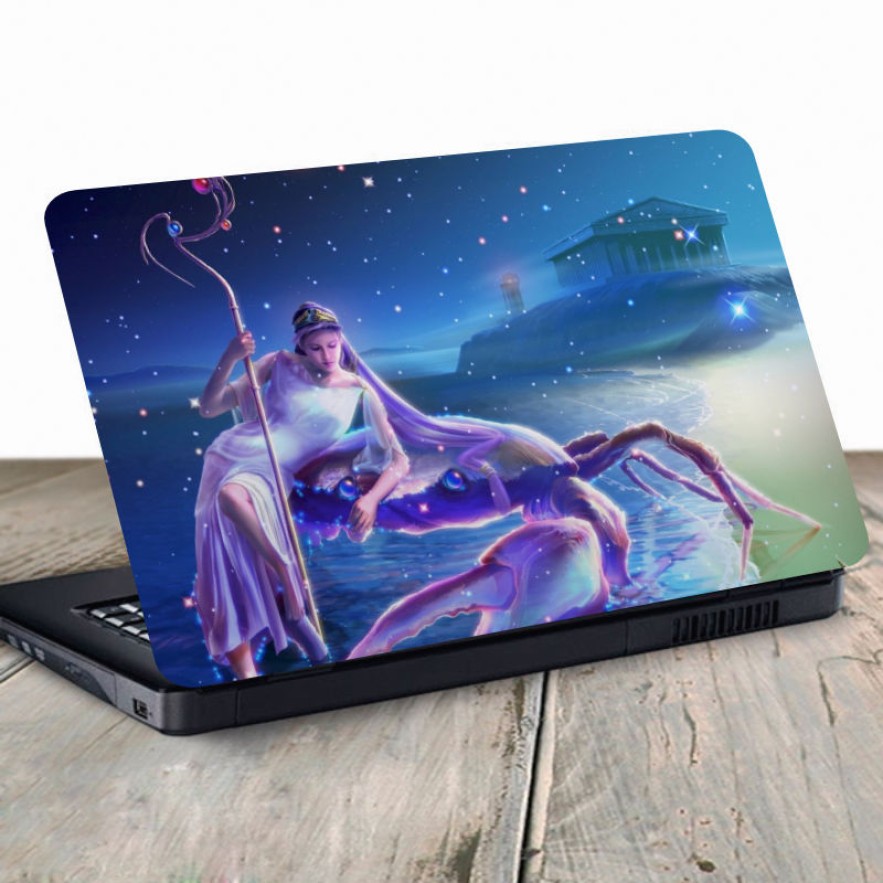 Vinilo para portátil signo zodiaco cáncer