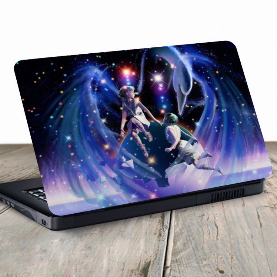 Vinilo para portátil signo zodiaco géminis