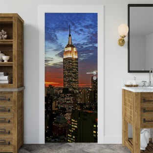 Vinilo para puerta empire state