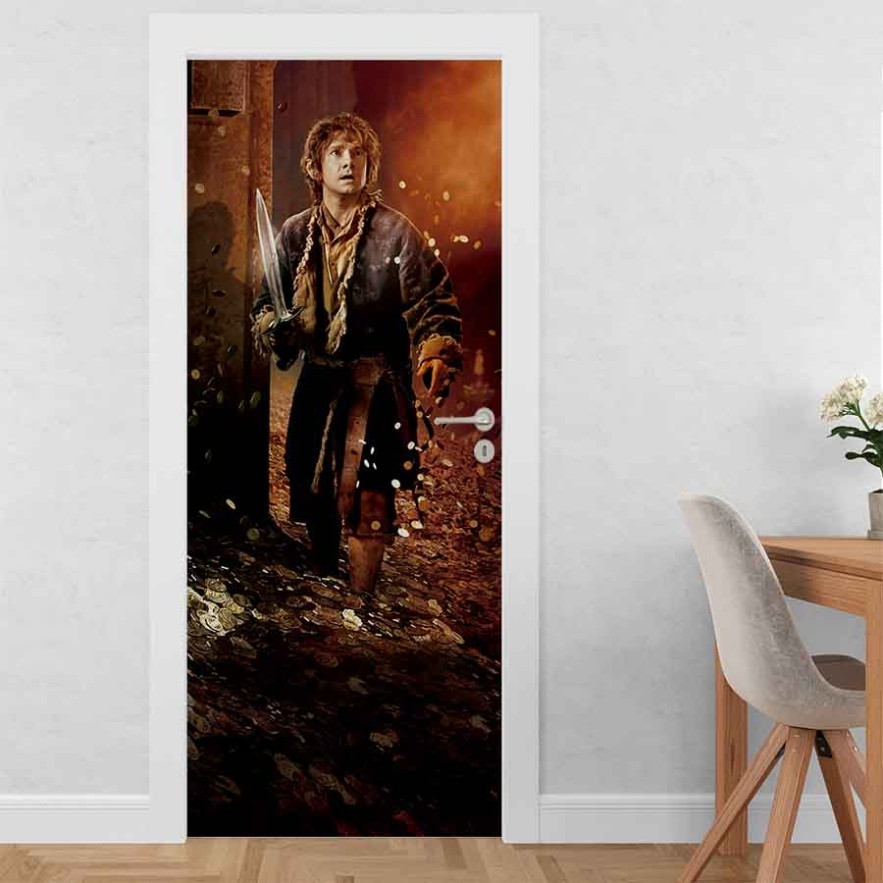Vinilo para puerta el hobbit