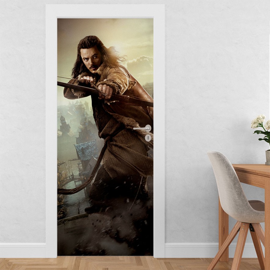 Vinilo para puerta el hobbit 2
