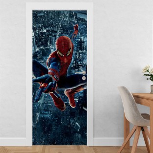 Vinilo para puerta spiderman