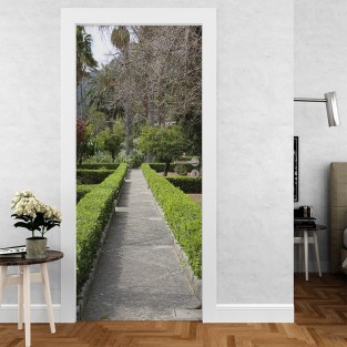 Vinilo para puerta jardines