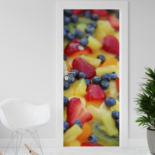 Vinilo para puerta frutas Vinilo para puerta frutas