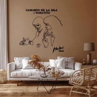 Vinilos adhesivos decorativos camarón de la isla y tomatito Vinilos adhesivos decorativos camarón de la isla y tomatito