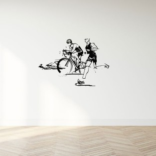 Vinilos adhesivos y decorativos de carreras triatlón Vinilos adhesivos y decorativos de carreras triatlón