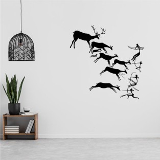 Vinilos adhesivos decorativos de cazadores de ciervos Vinilos adhesivos decorativos de cazadores de ciervos