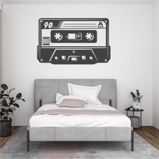 Vinilos adhesivos decorativos de cintas de casete retro Vinilos adhesivos decorativos de cintas de casete retro