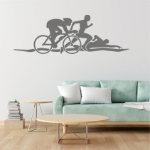 Vinilos adhesivos decorativos de campeonatos de triatlón